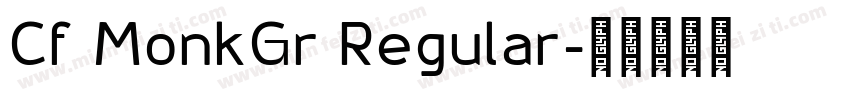 Cf MonkGr Regular字体转换